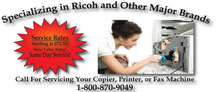 Ricoh Copier Repair and Ricoh Printer Repair Parts